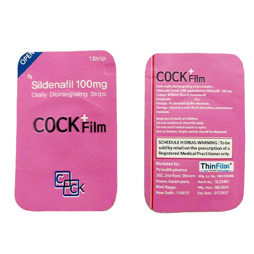 玫瑰口含片-3 印度口溶膜 COCK Film 口溶威爾剛 三秒即化 口含片 Sildenafil 100mg 助勃增硬